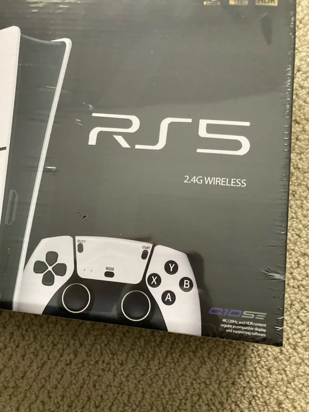 Gambr RS5 Gaming System 2.4G Wireless Game Q10 Console with Two Controllers NIB